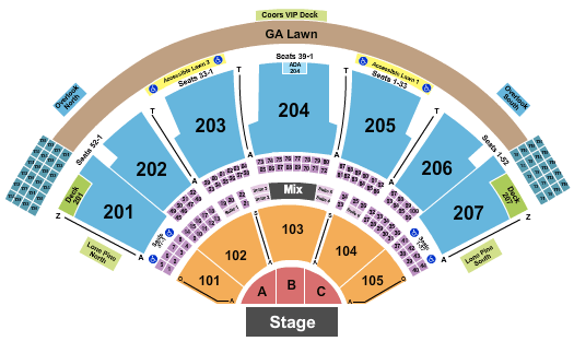 Ruoff Music Center Pitbull Seating Chart